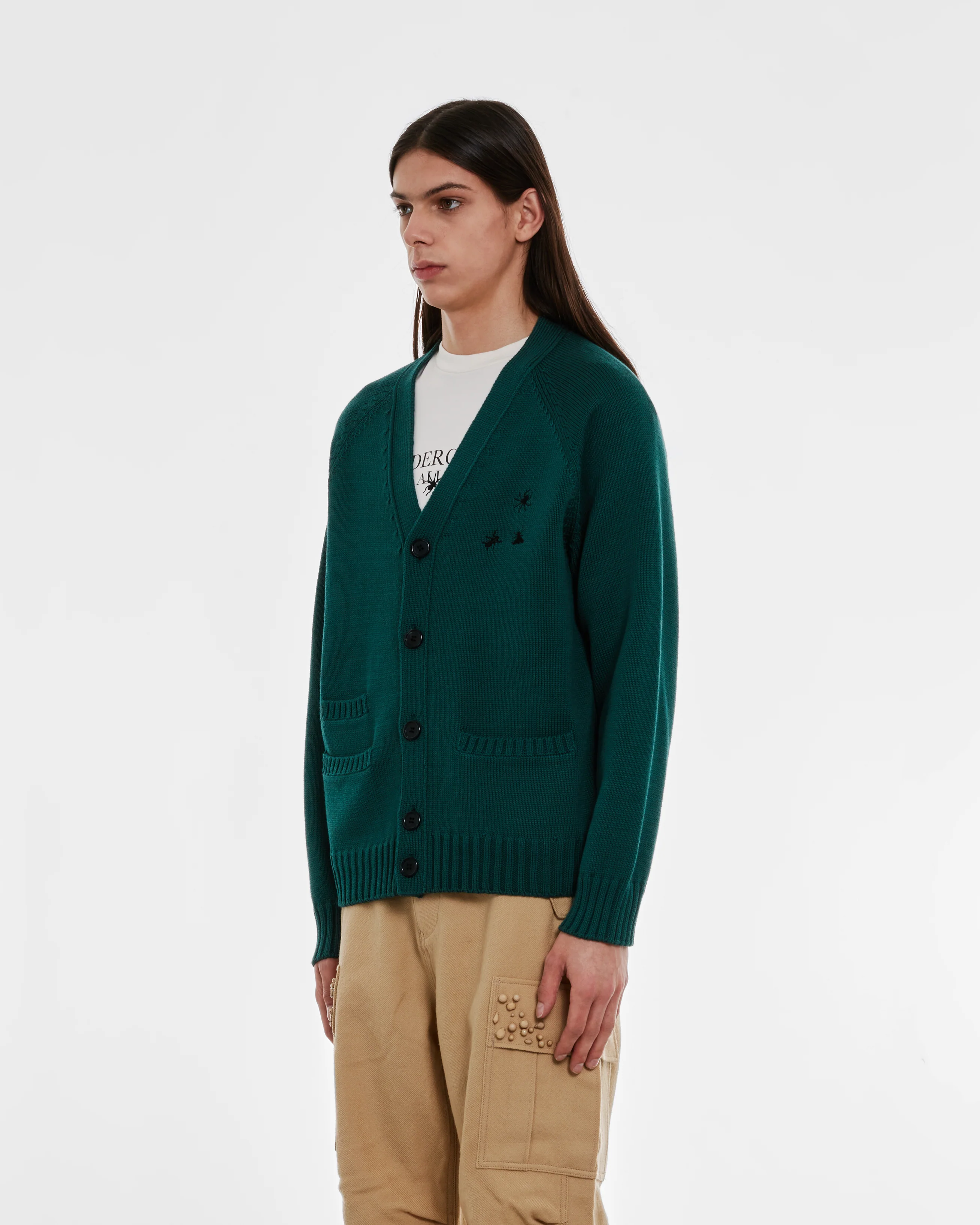 Undercover - Men’s Cardigan - (Green) - Image 5