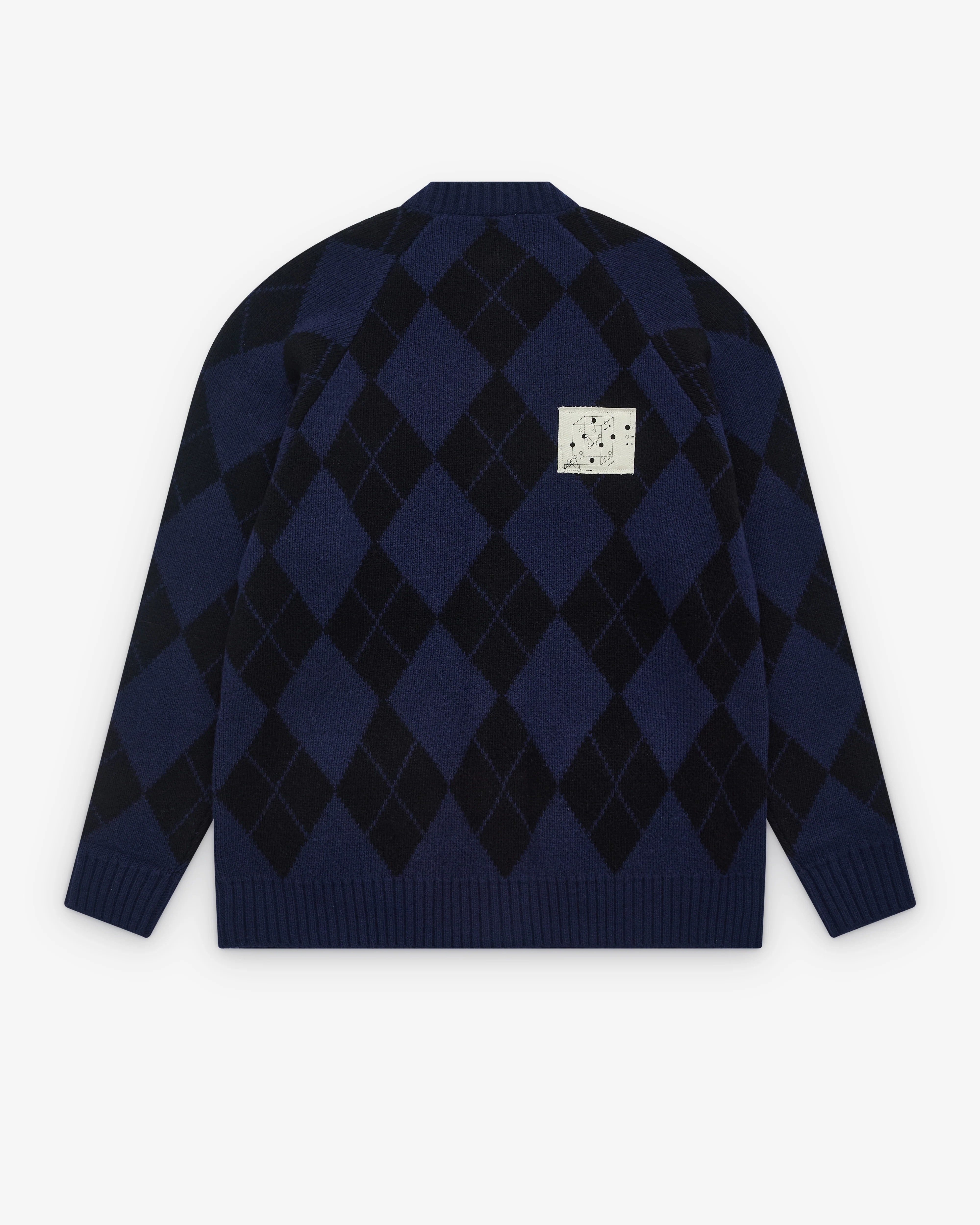 Undercover - Men’s Round Neck Cardigan - (Nav/Black) - Image 2