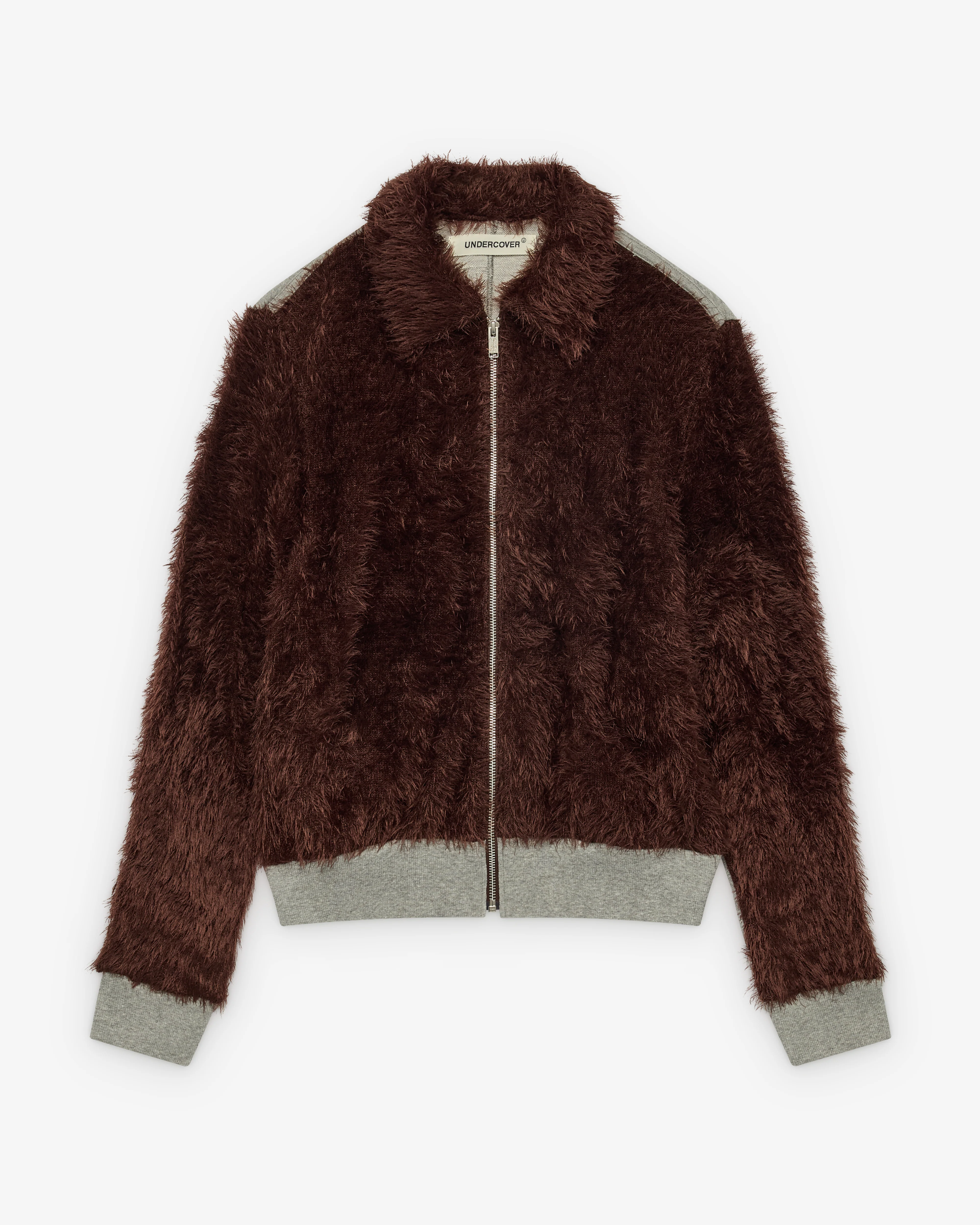 Undercover - Women's Contrast Zip Sweater - (Brown)
