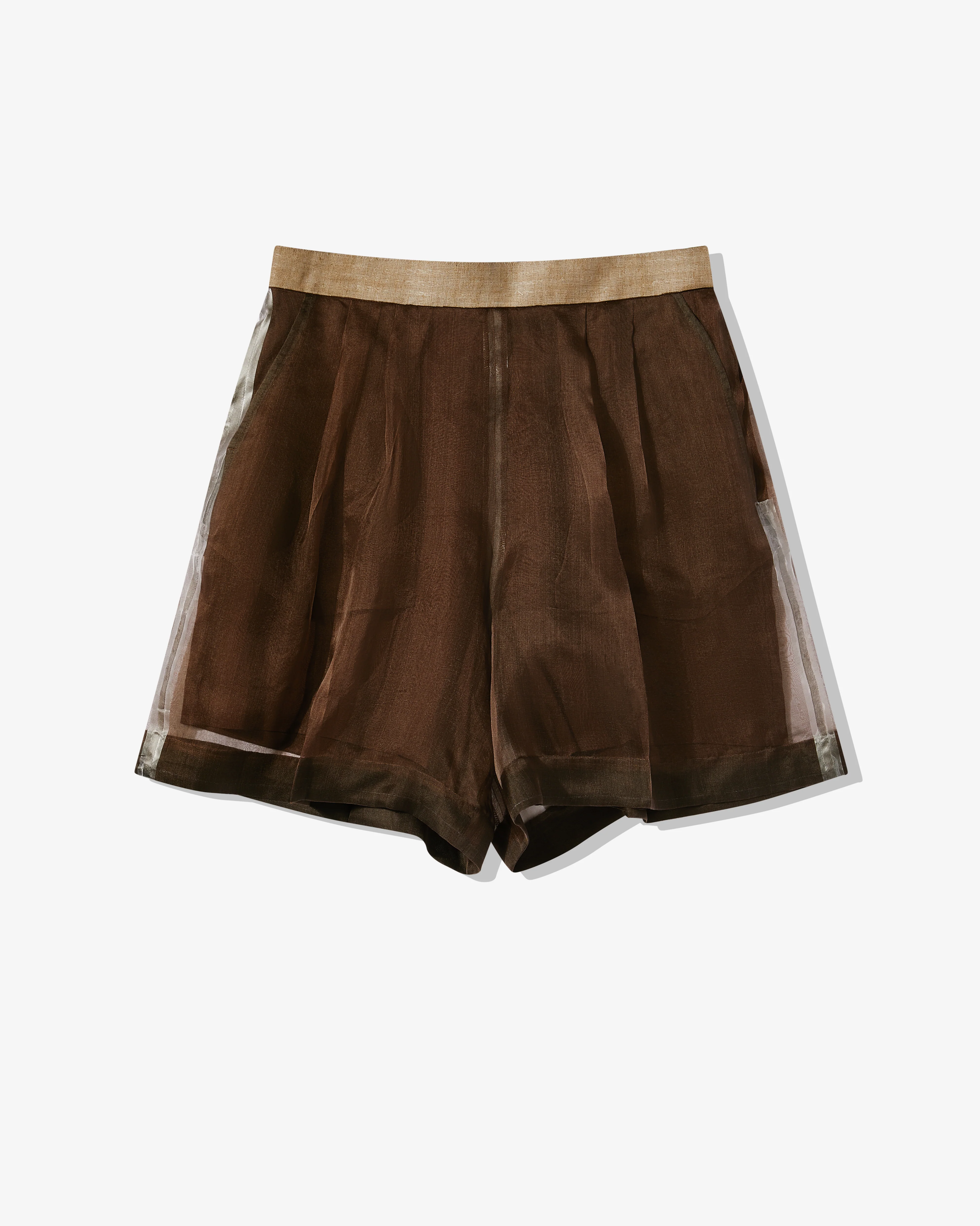 Undercover - Women’s Silk Shorts - (Brown)