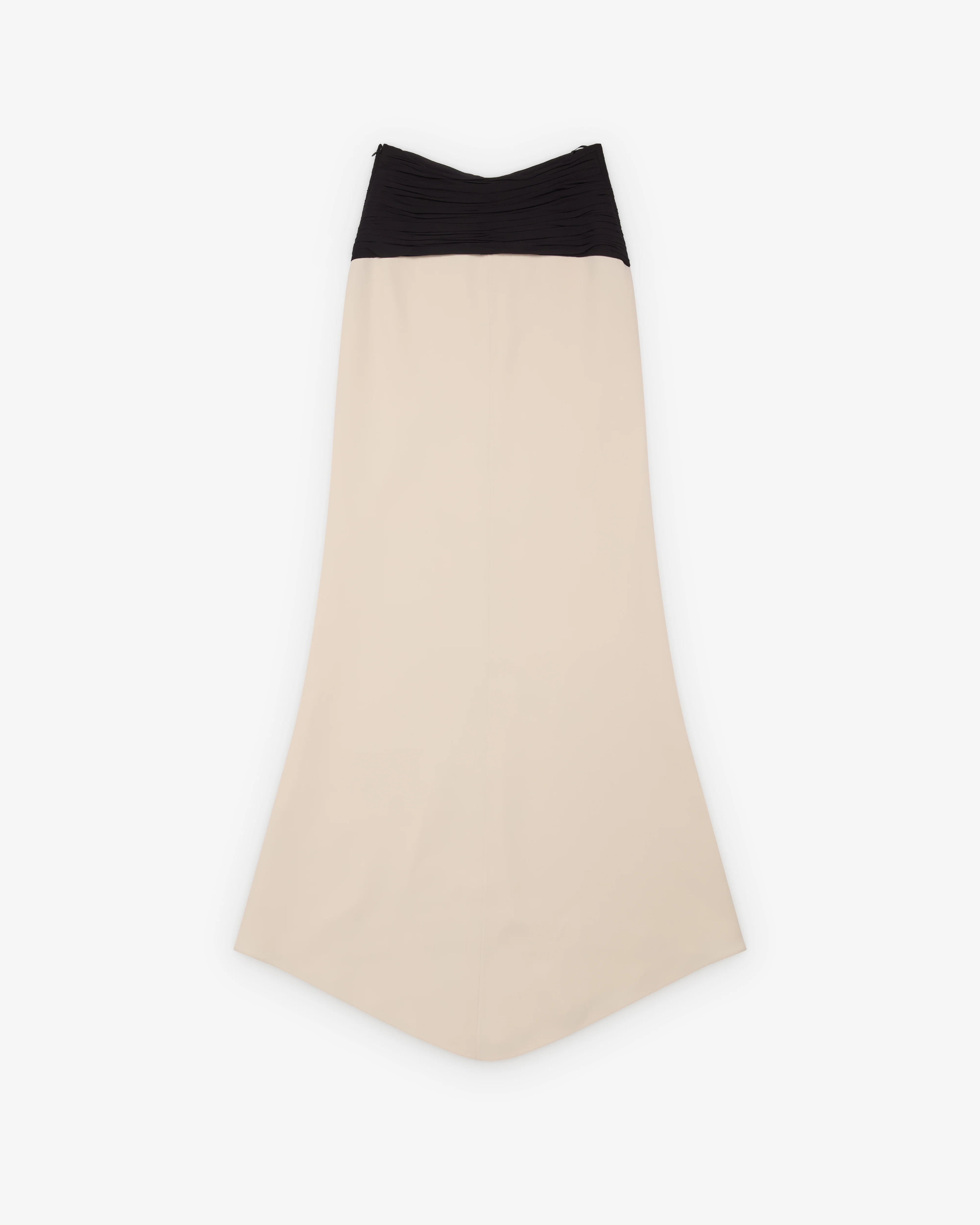 Valentino - Women's Silk Maxi Skirt - (Ivory/Black) - Image 2