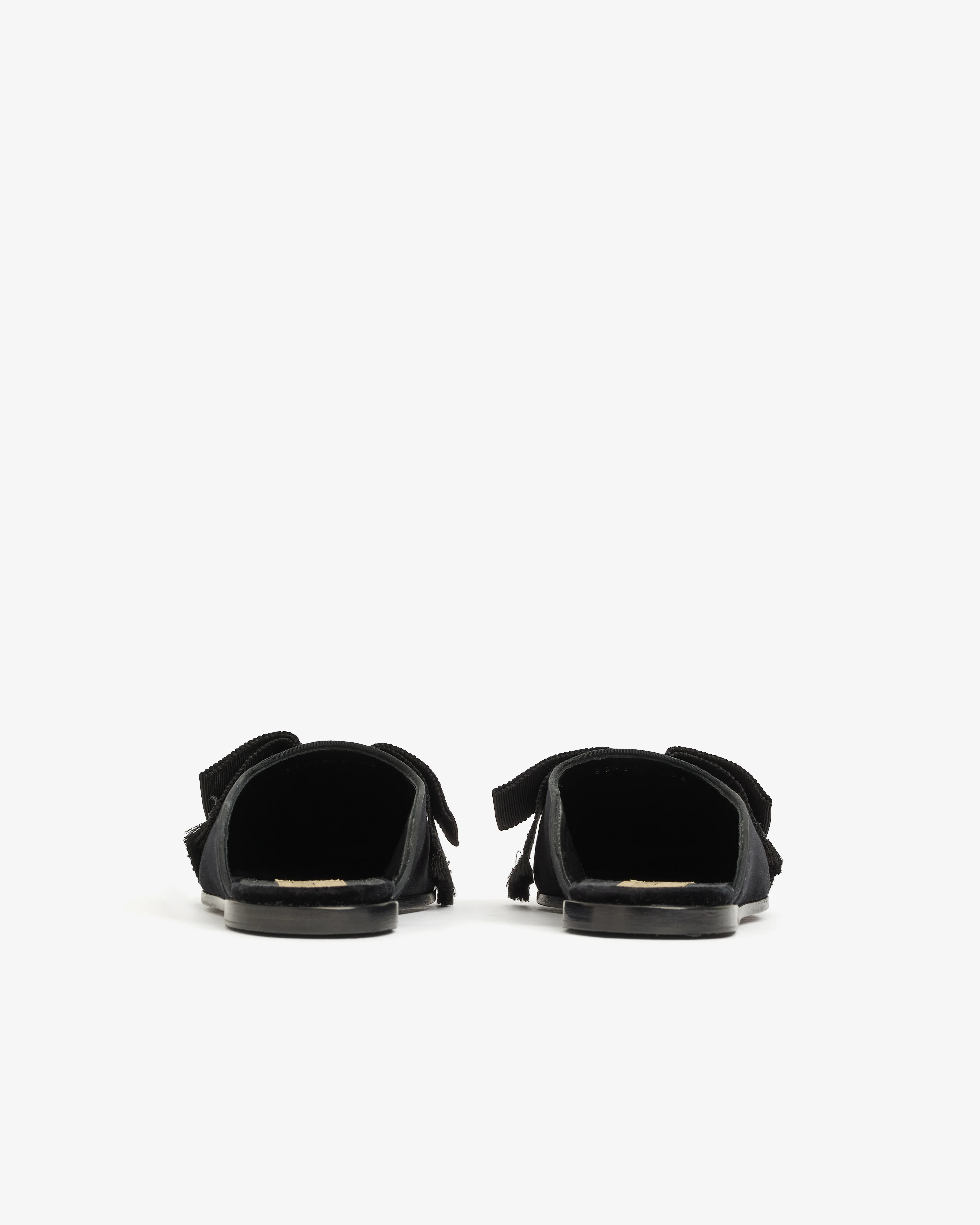 Valentino Garavani - Satin Sandal - (Black) - Image 4