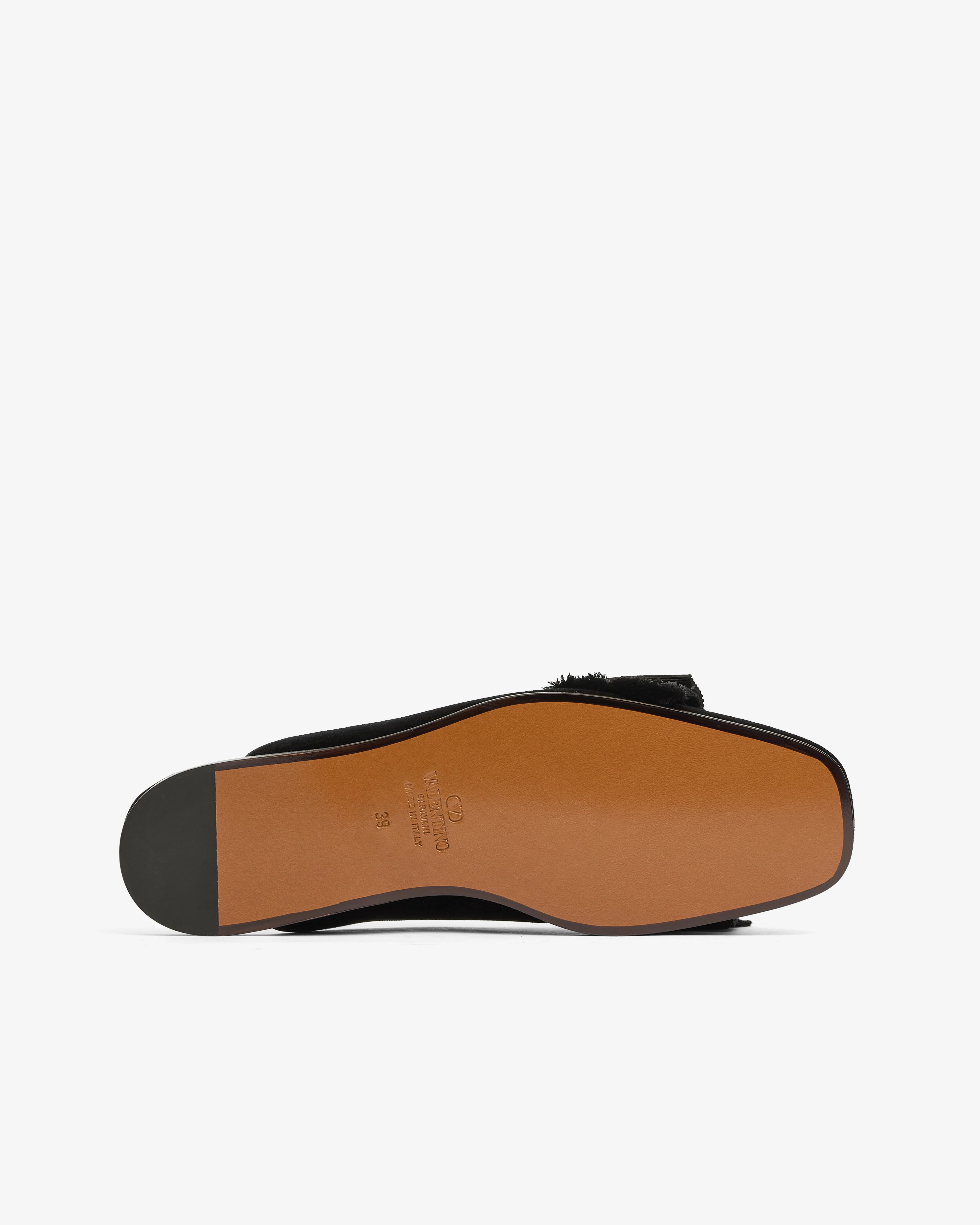 Valentino Garavani - Satin Sandal - (Black) - Image 5