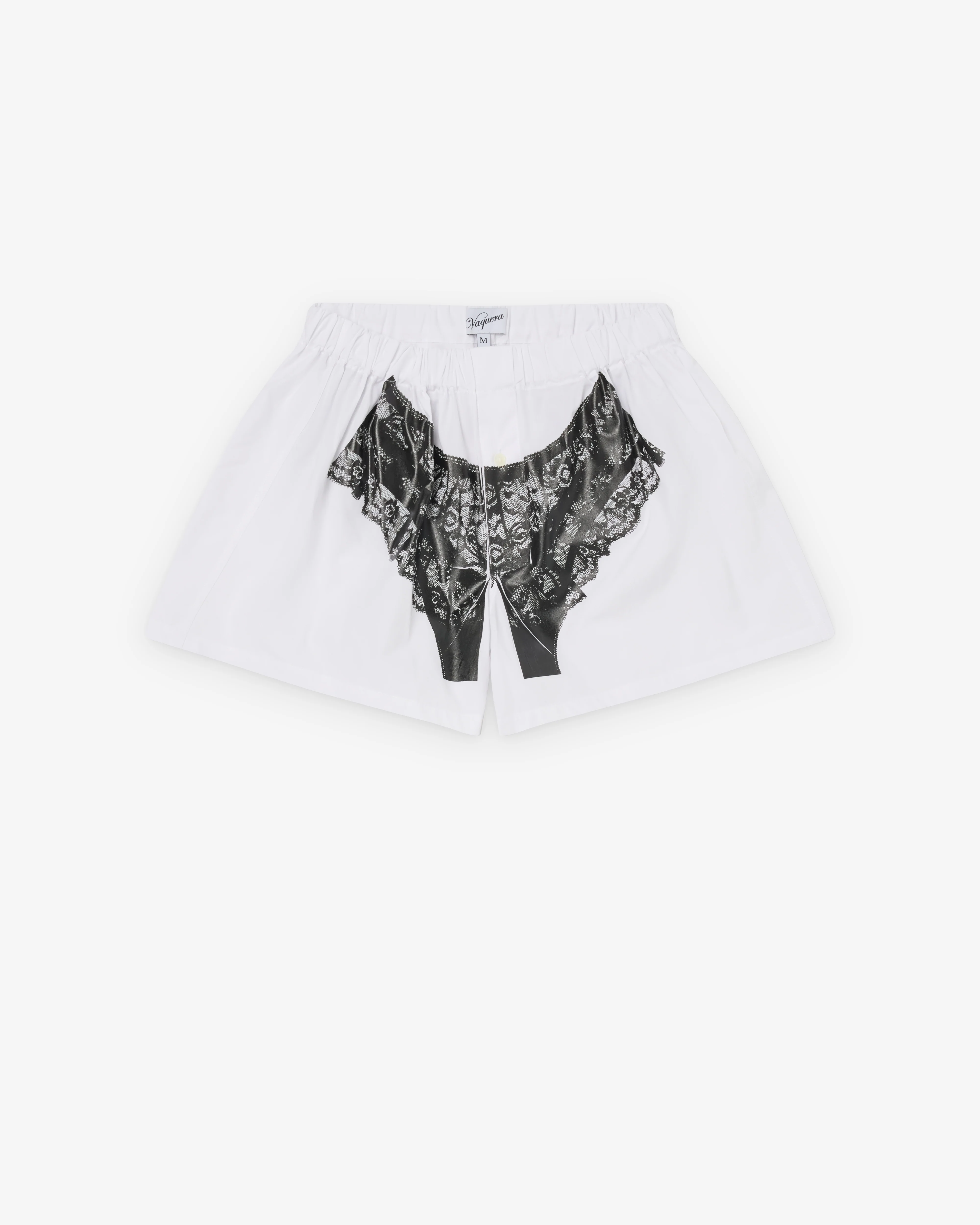 Vaquera - Women's Trompe L'Oeil Boxer Shorts - (White)