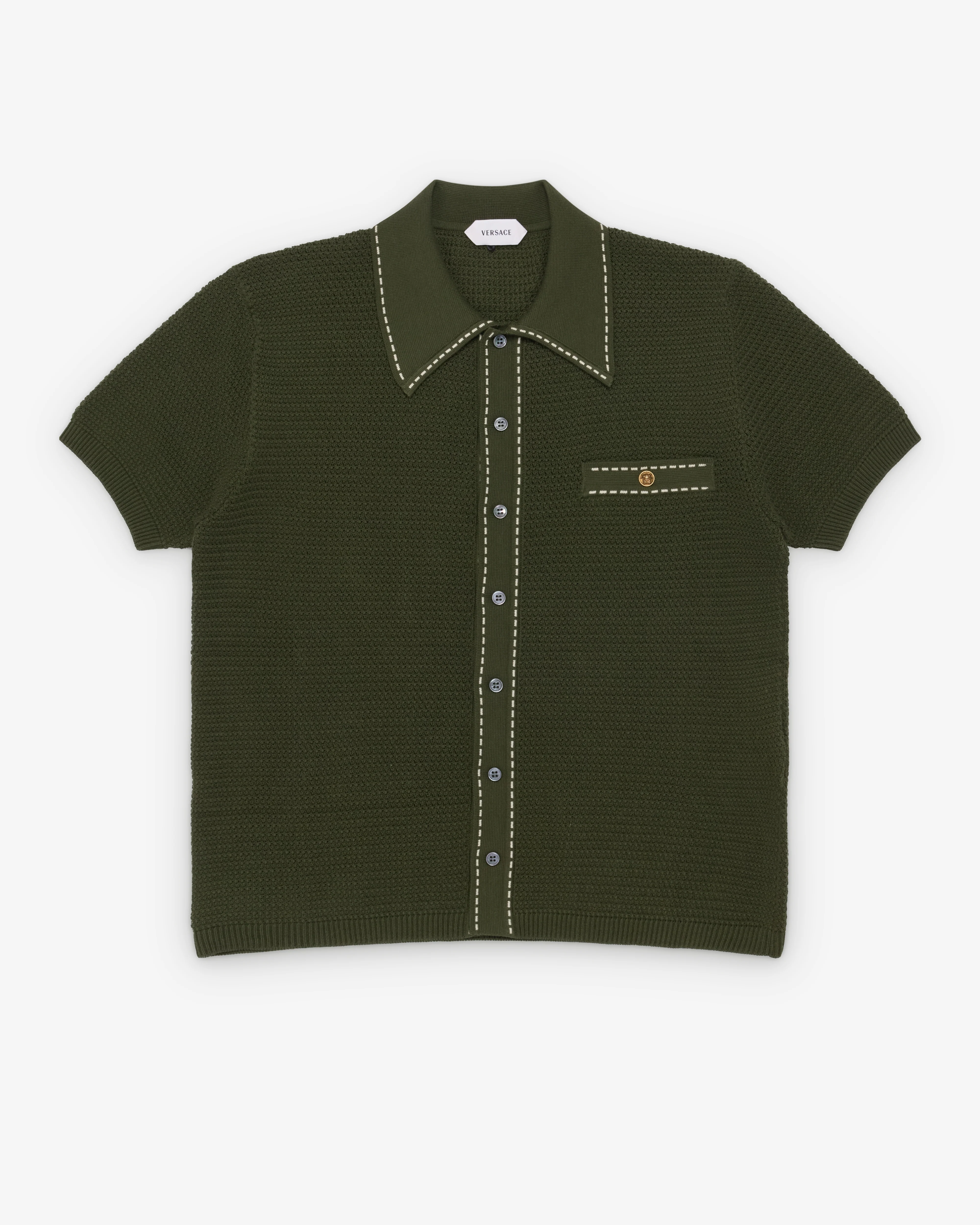 Versace - Men's Cotton Knit Shirt - (Green)