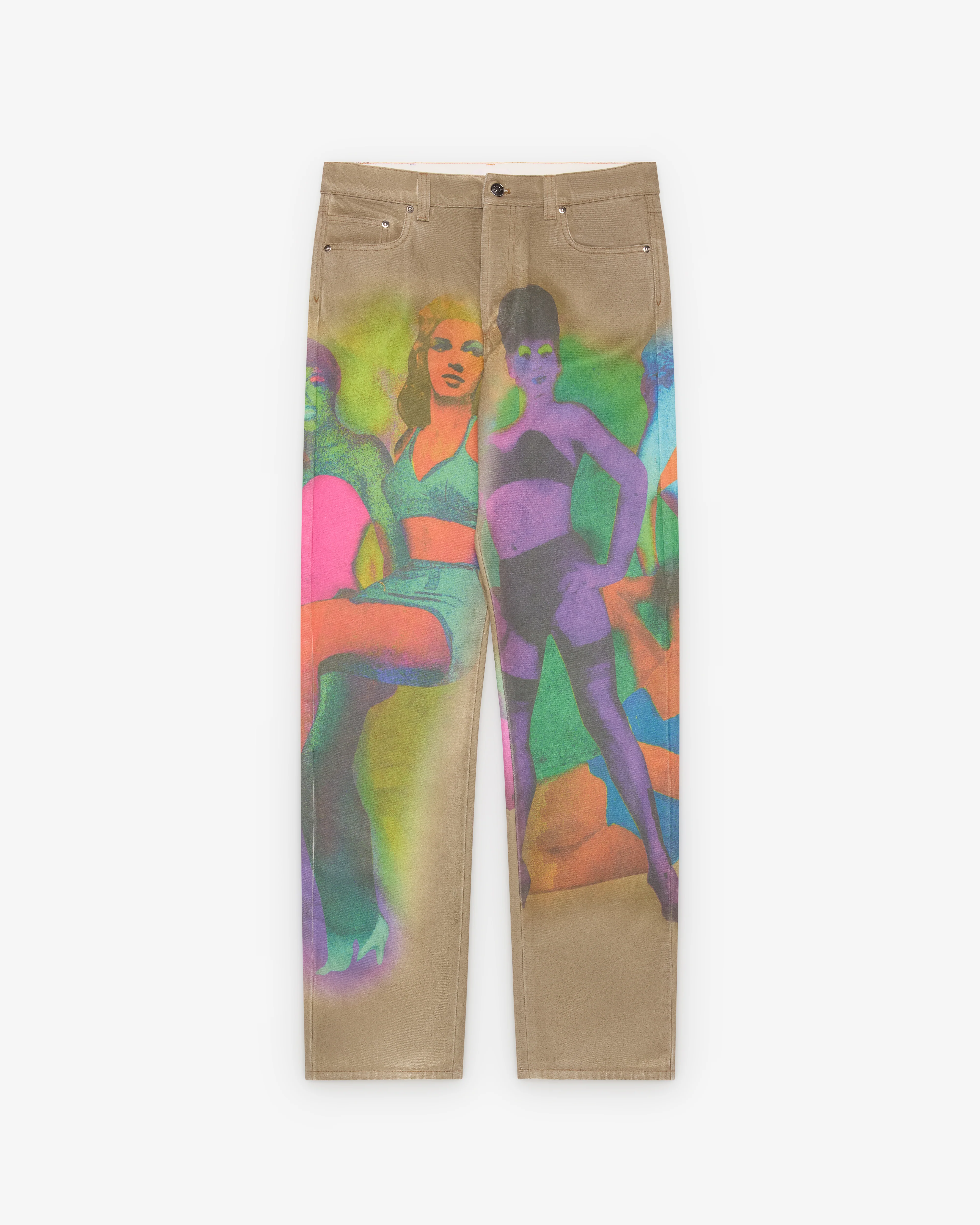 Versace - Women's Printed Straight Jeans - (Multi)