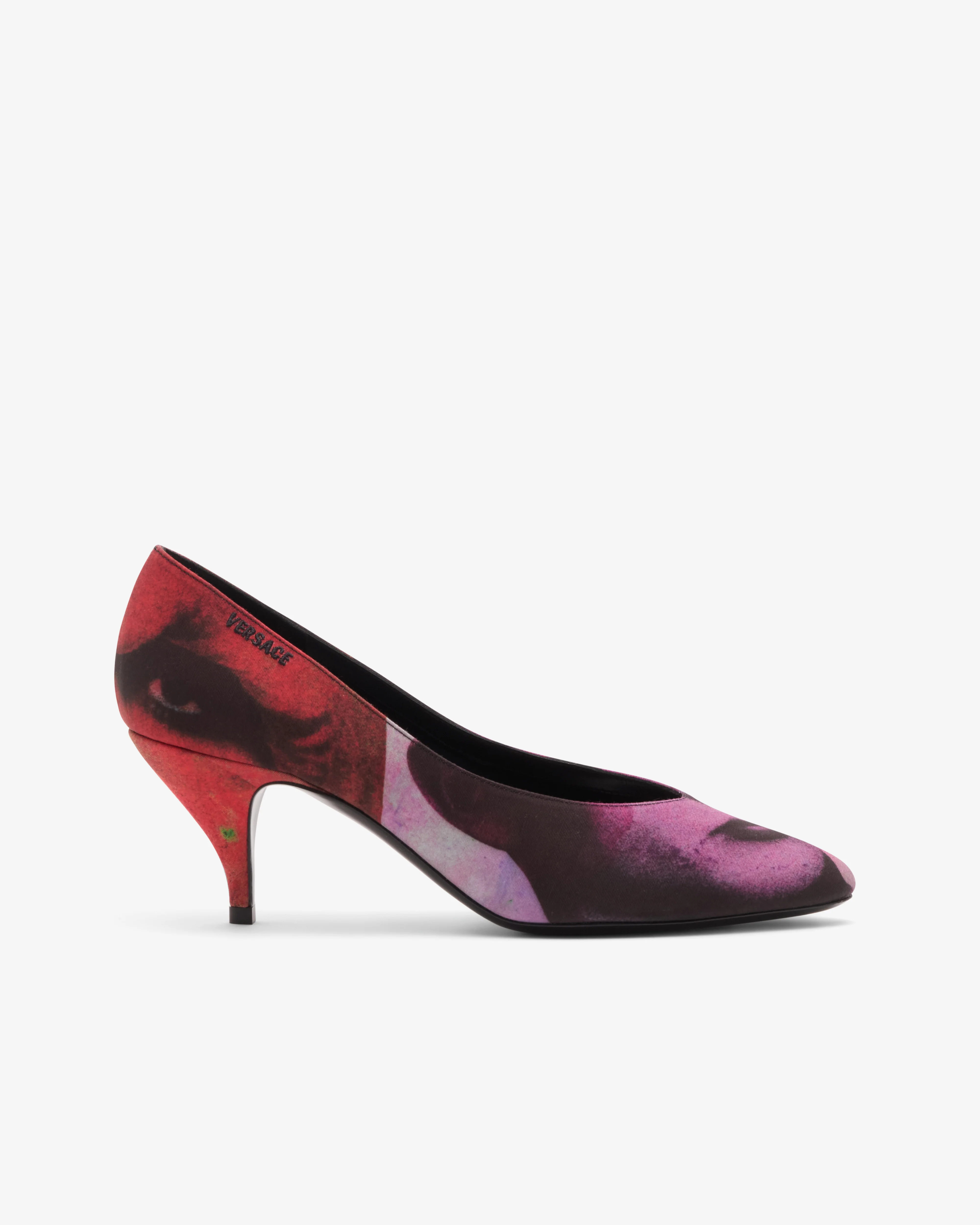 Versace - Women's Tina Printed Silk Faille Pumps - (Multi)