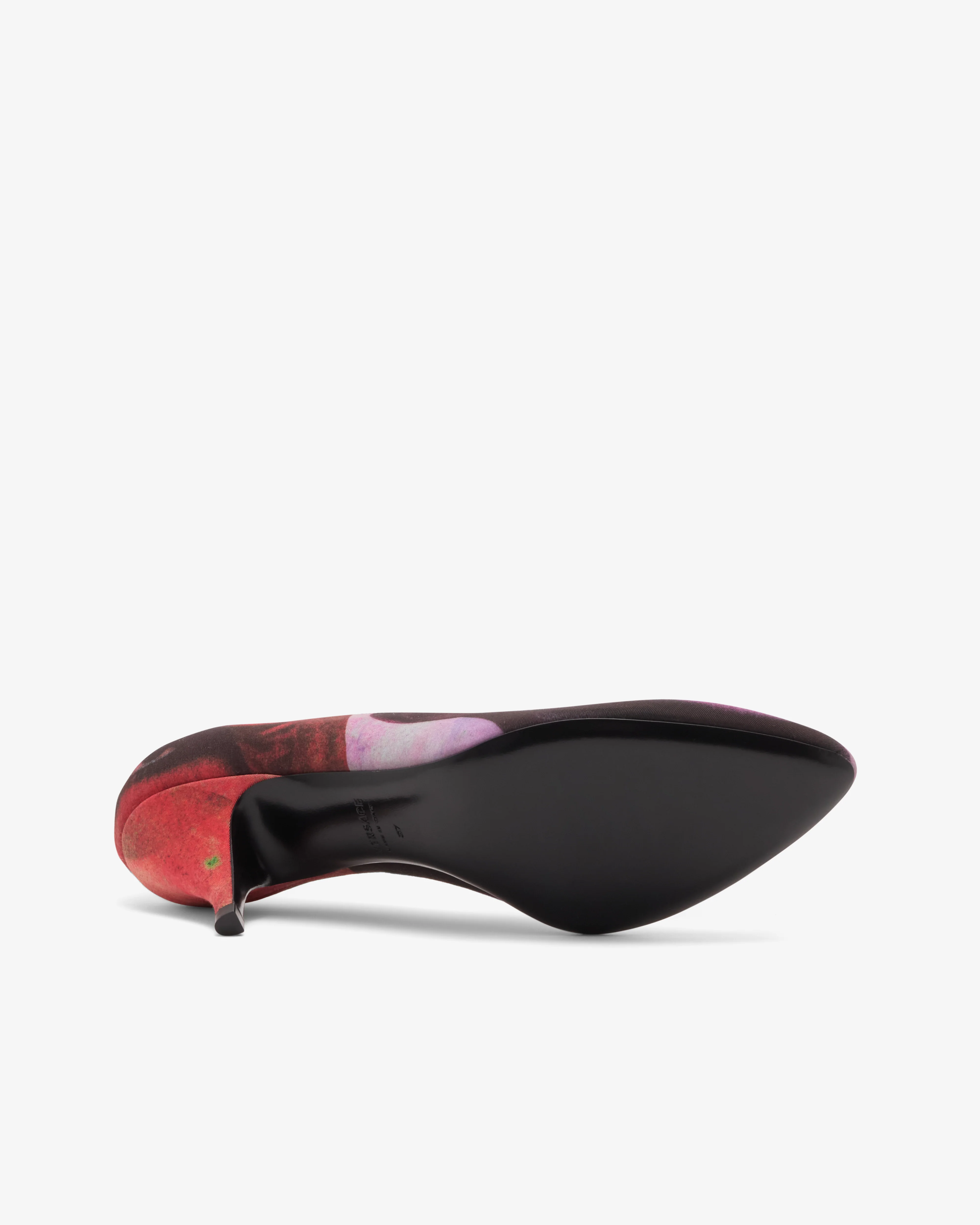 Versace - Women's Tina Printed Silk Faille Pumps - (Multi) - Image 6