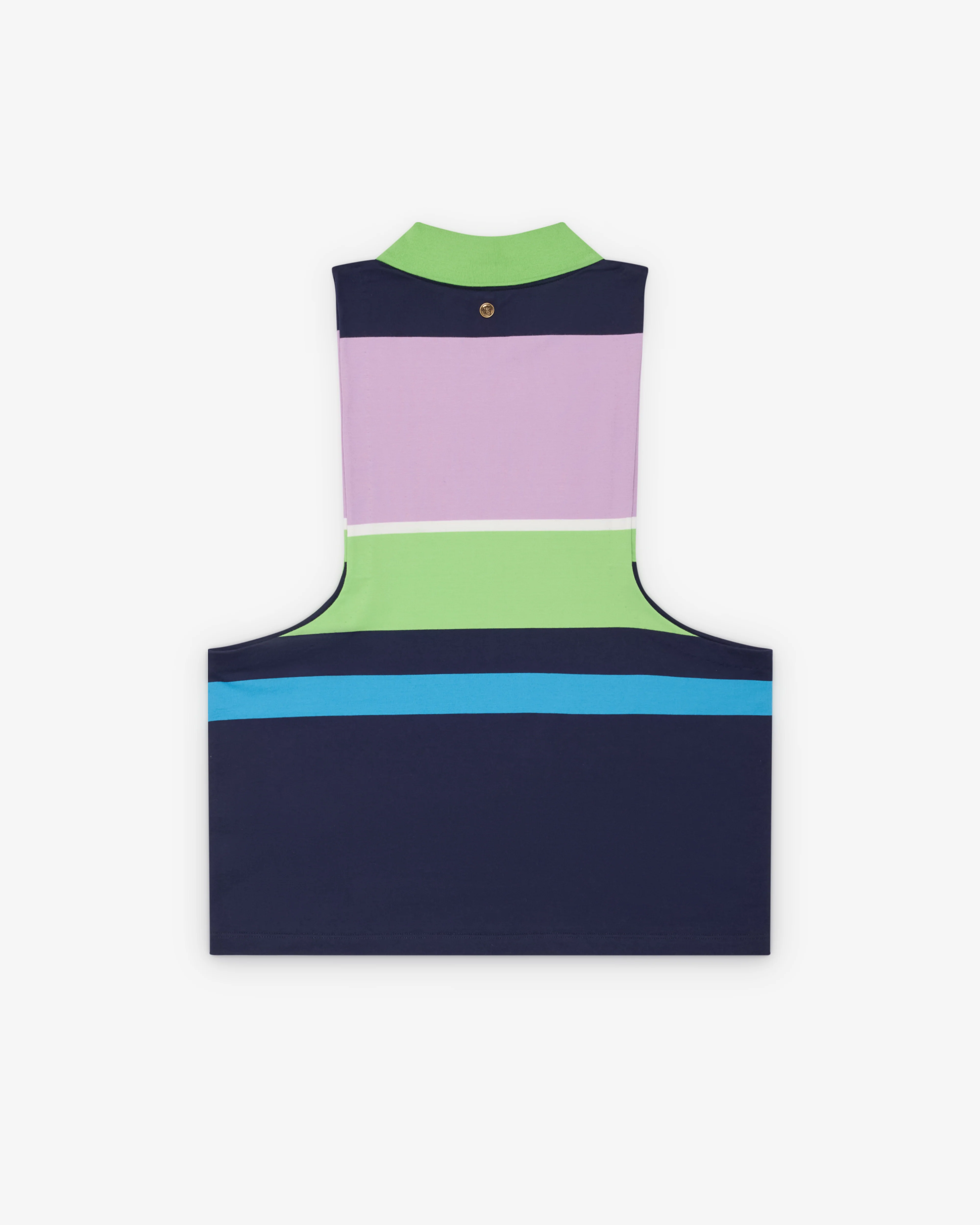 Versace - Women's Striped Cotton-Jersey Tank Top - (Multi) - Image 2