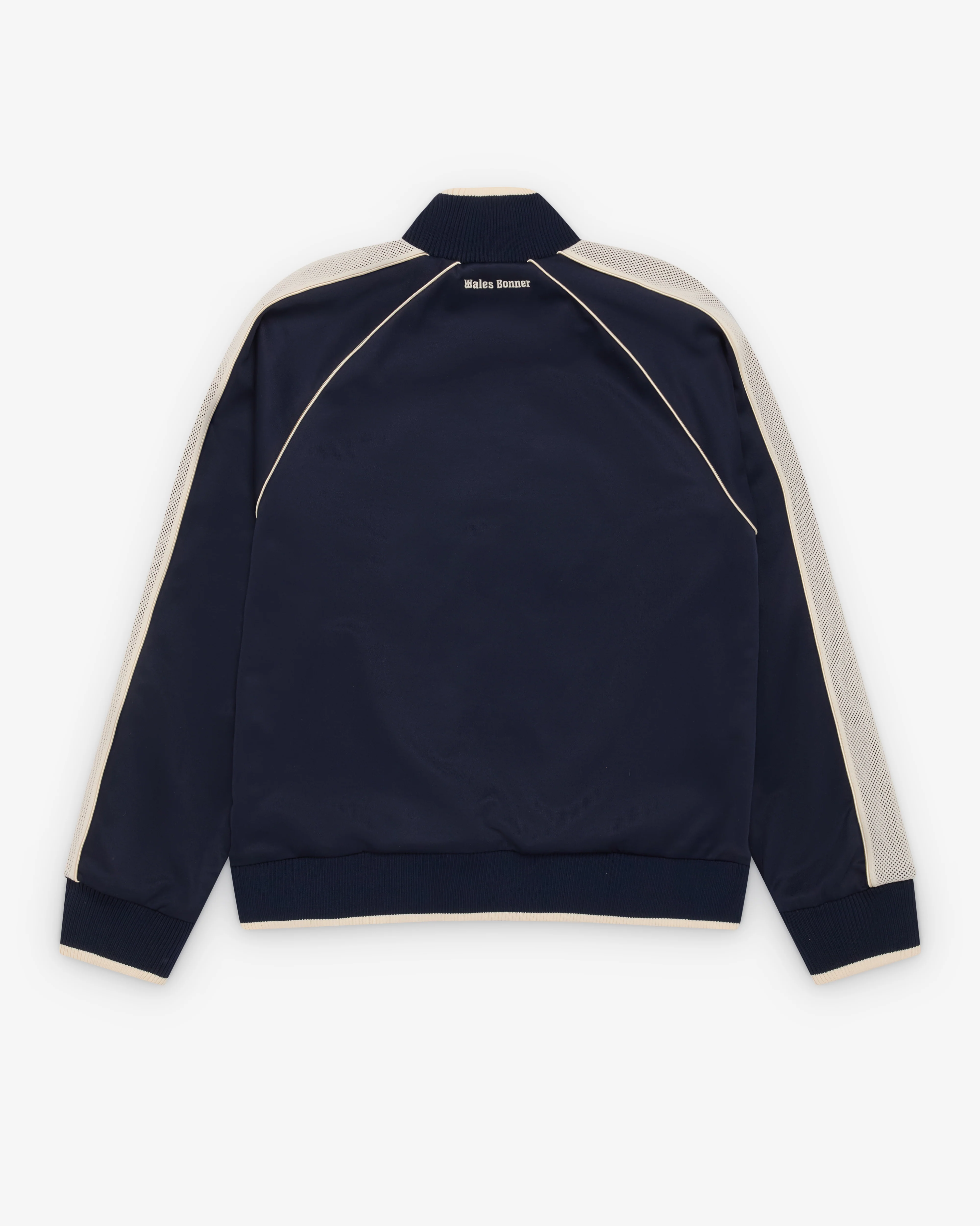 Wales Bonner - Men's Motion Track Top - (Navy/Ivory) - Image 2
