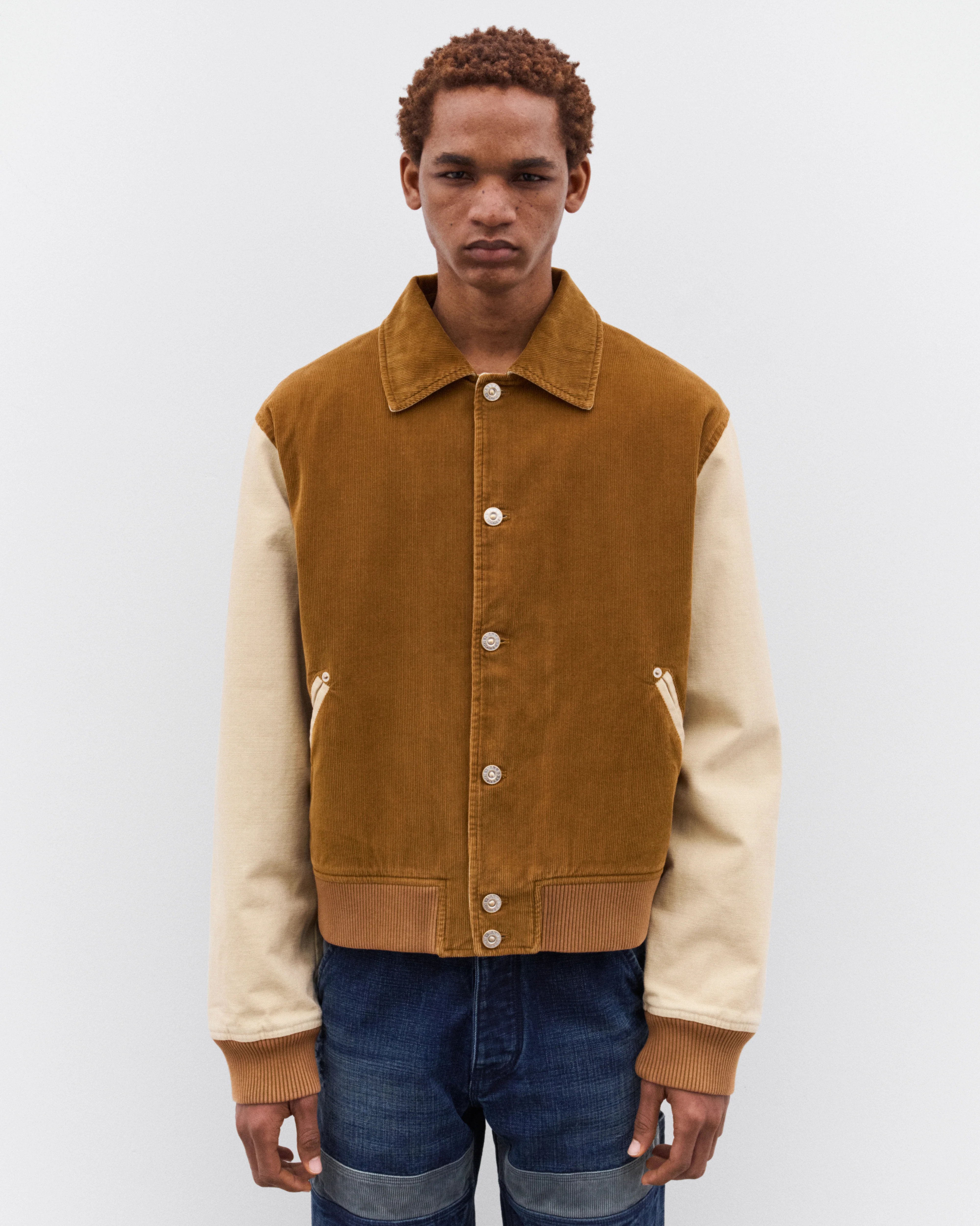 Wales Bonner - Men’s Varsity Jacket - (Brown) - Image 3