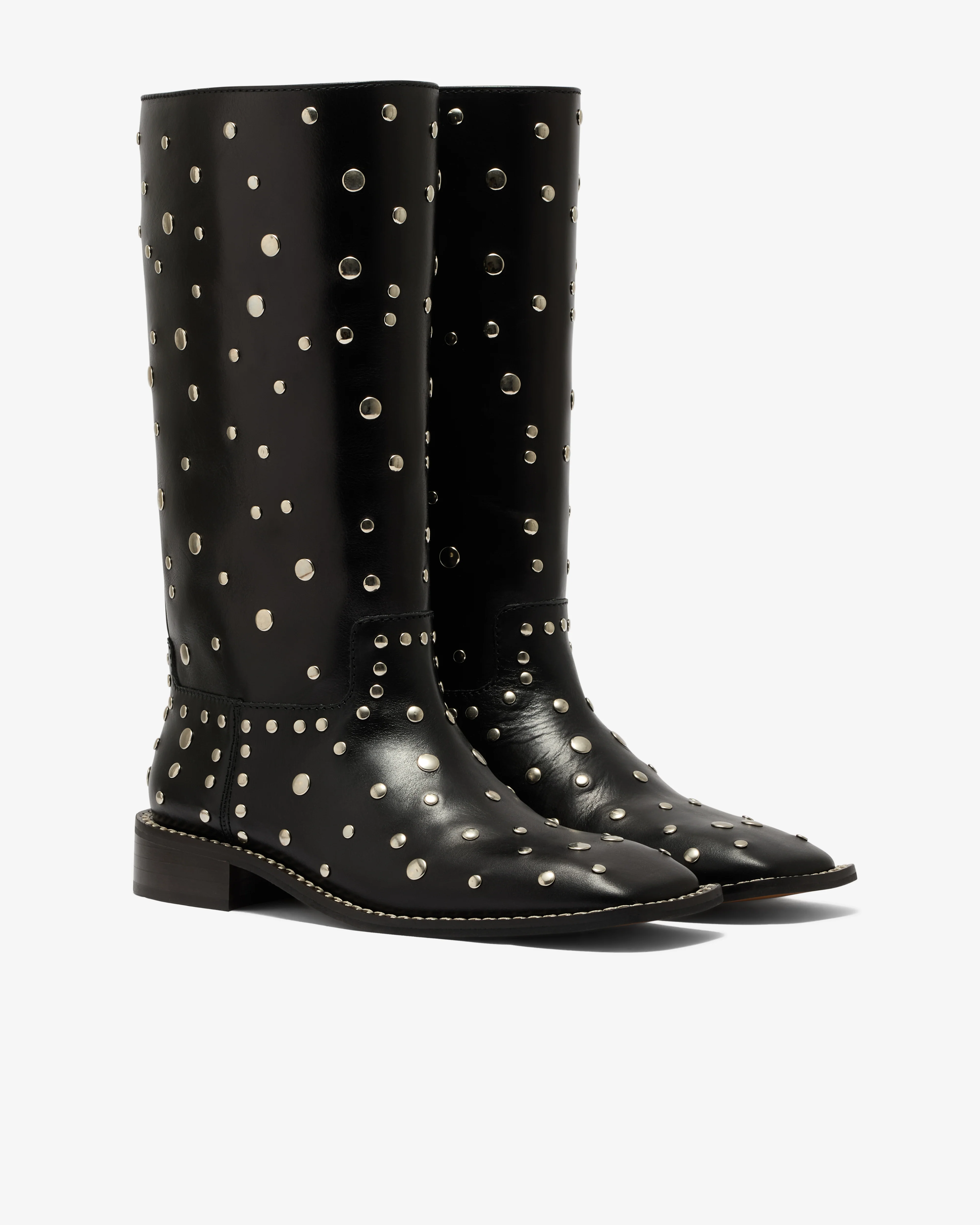 Wales Bonner - Women’s Journey Studded Boot - (Black) - Image 3