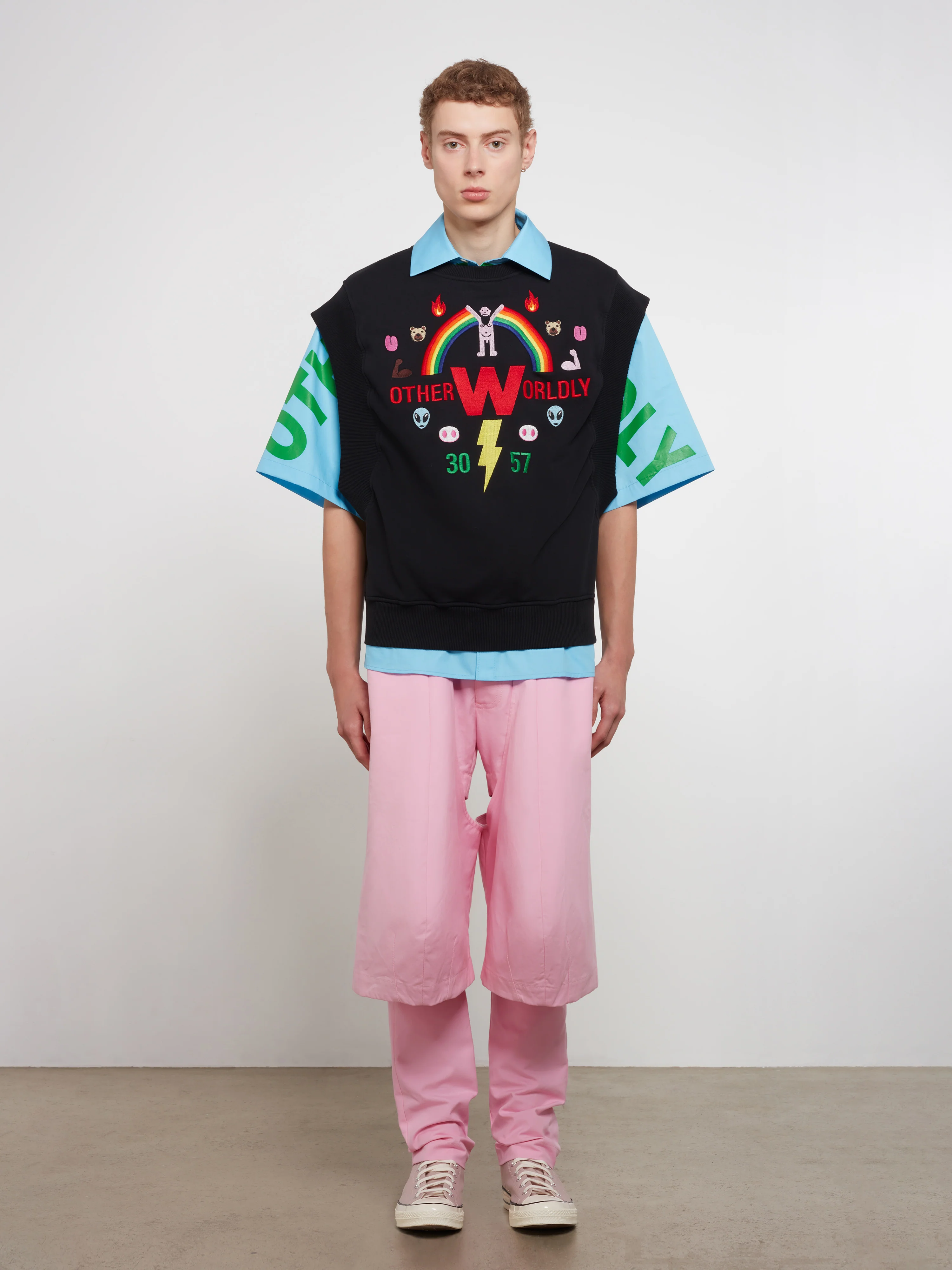 Walter Van Beirendonck - Men’s Star Shirt Otherworldly - (Blue) - Image 5