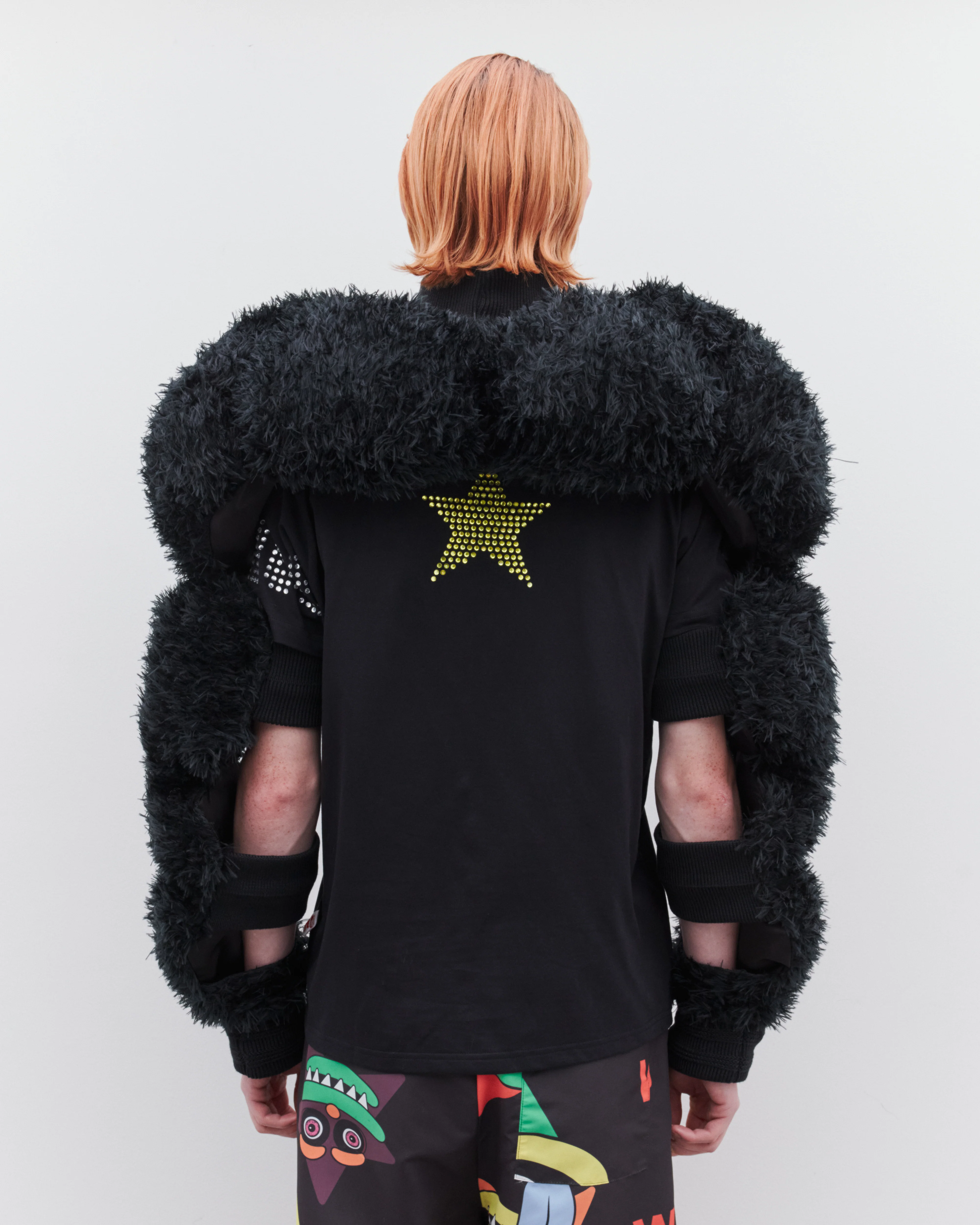 Walter Van Beirendonck - DSM Exclusive Men's Body Building Top - (Black) - Image 4