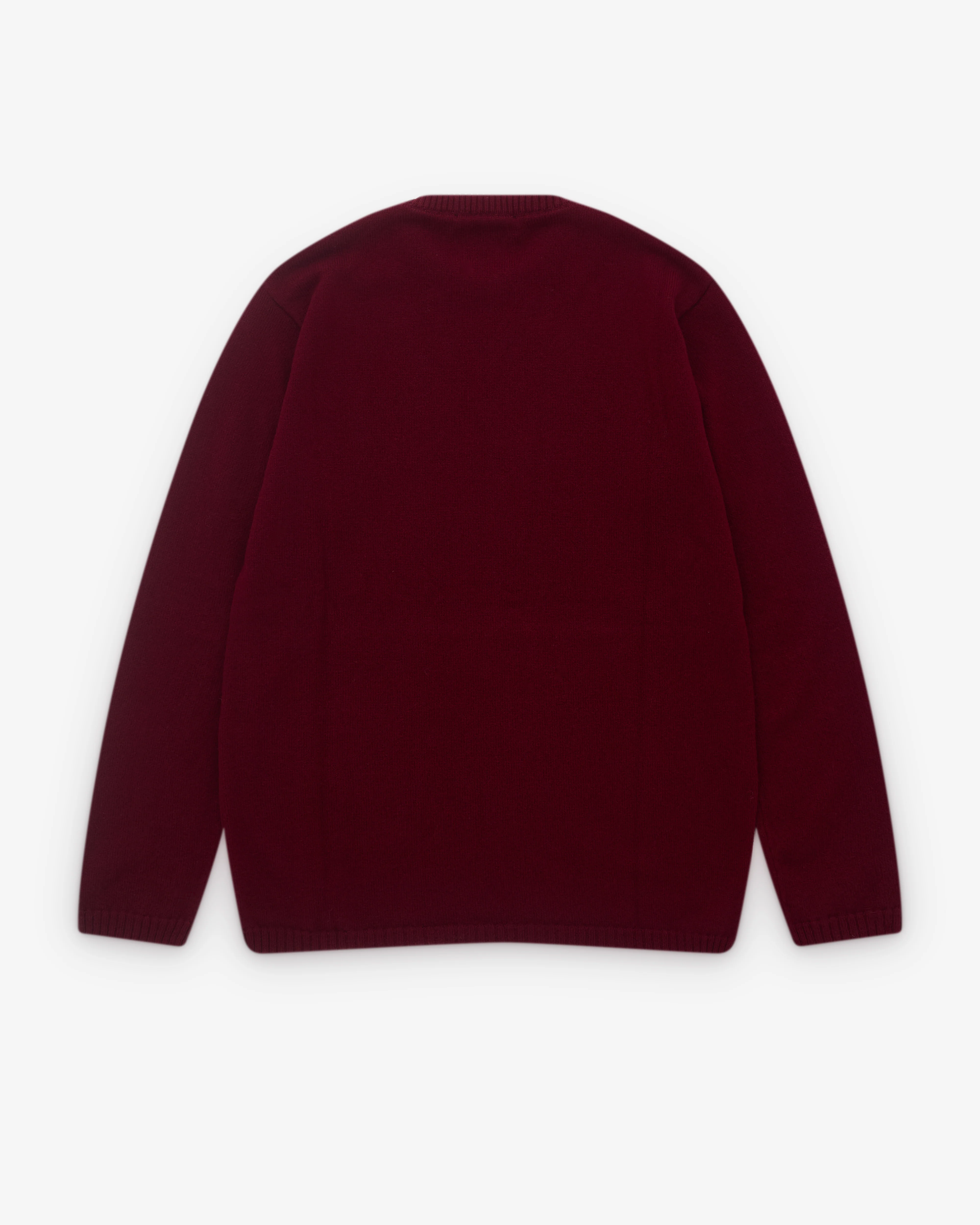 Walter Van Beirendonck - Men’s Why Be Blue Knit - (Burgundy) - Image 2