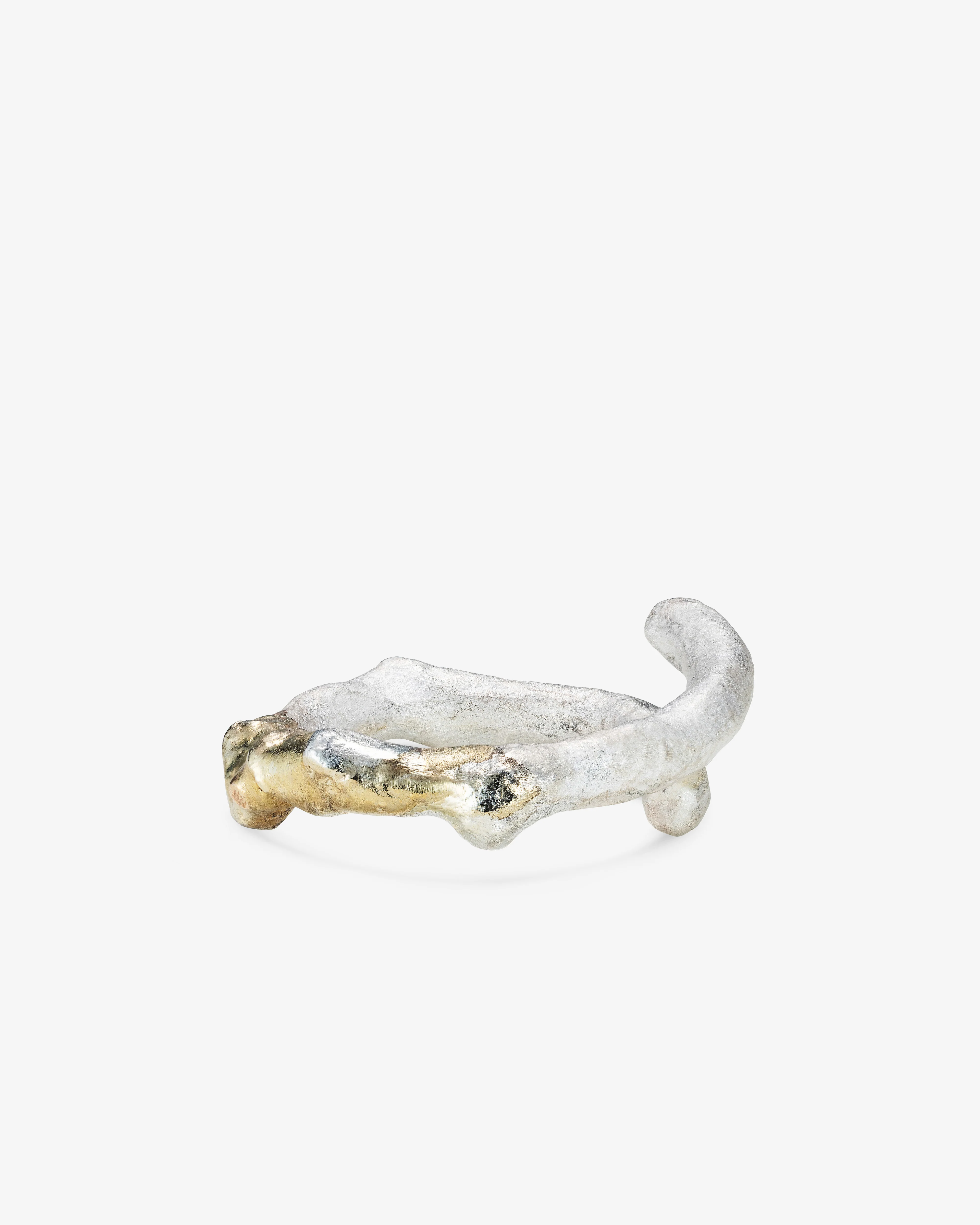 Weinan Pan - Bone Ring No4 - (Silver, Yellow Gold) - Image 2