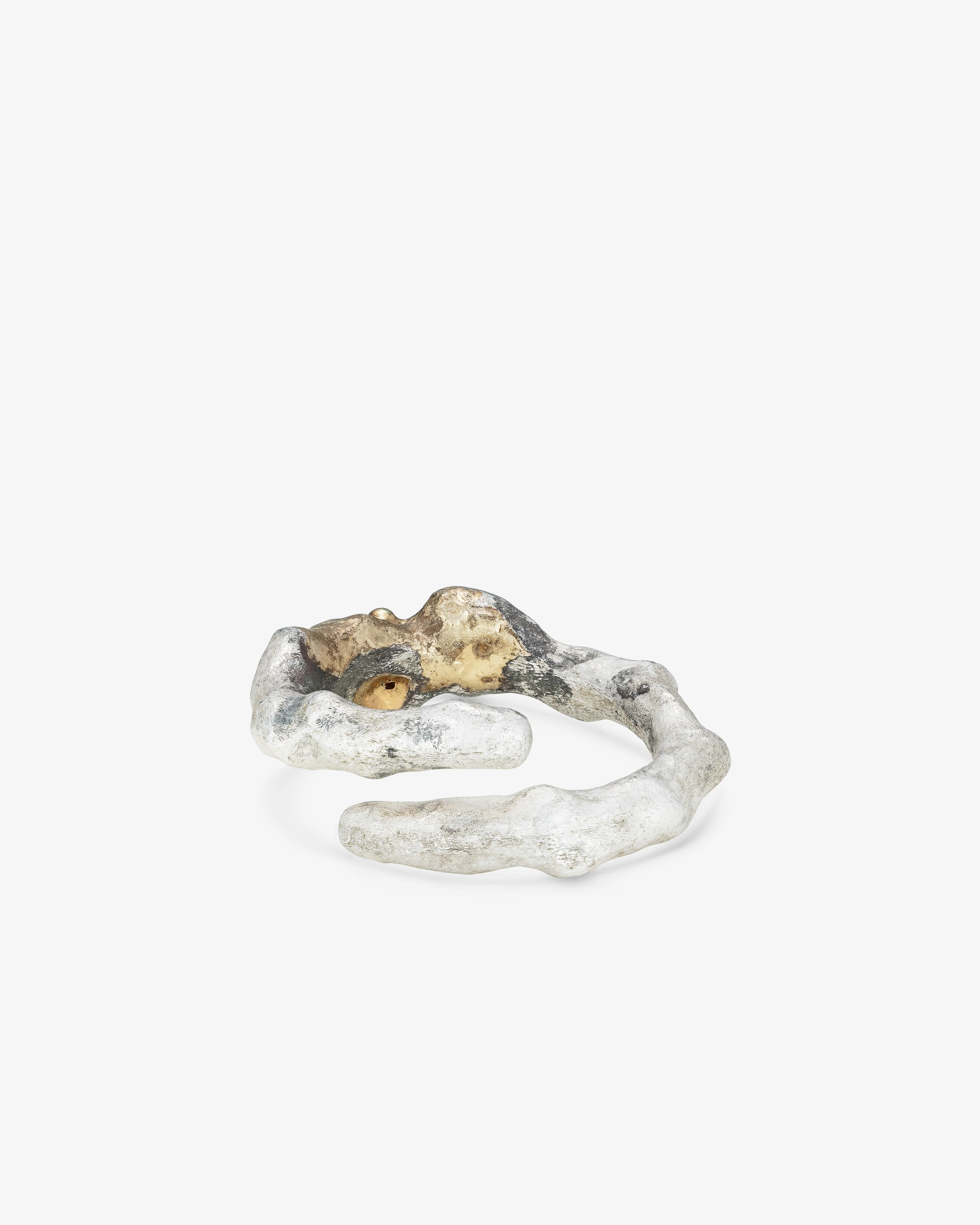 Weinan Pan - Bone Ring No5 - (Silver, Yellow Gold) - Image 3