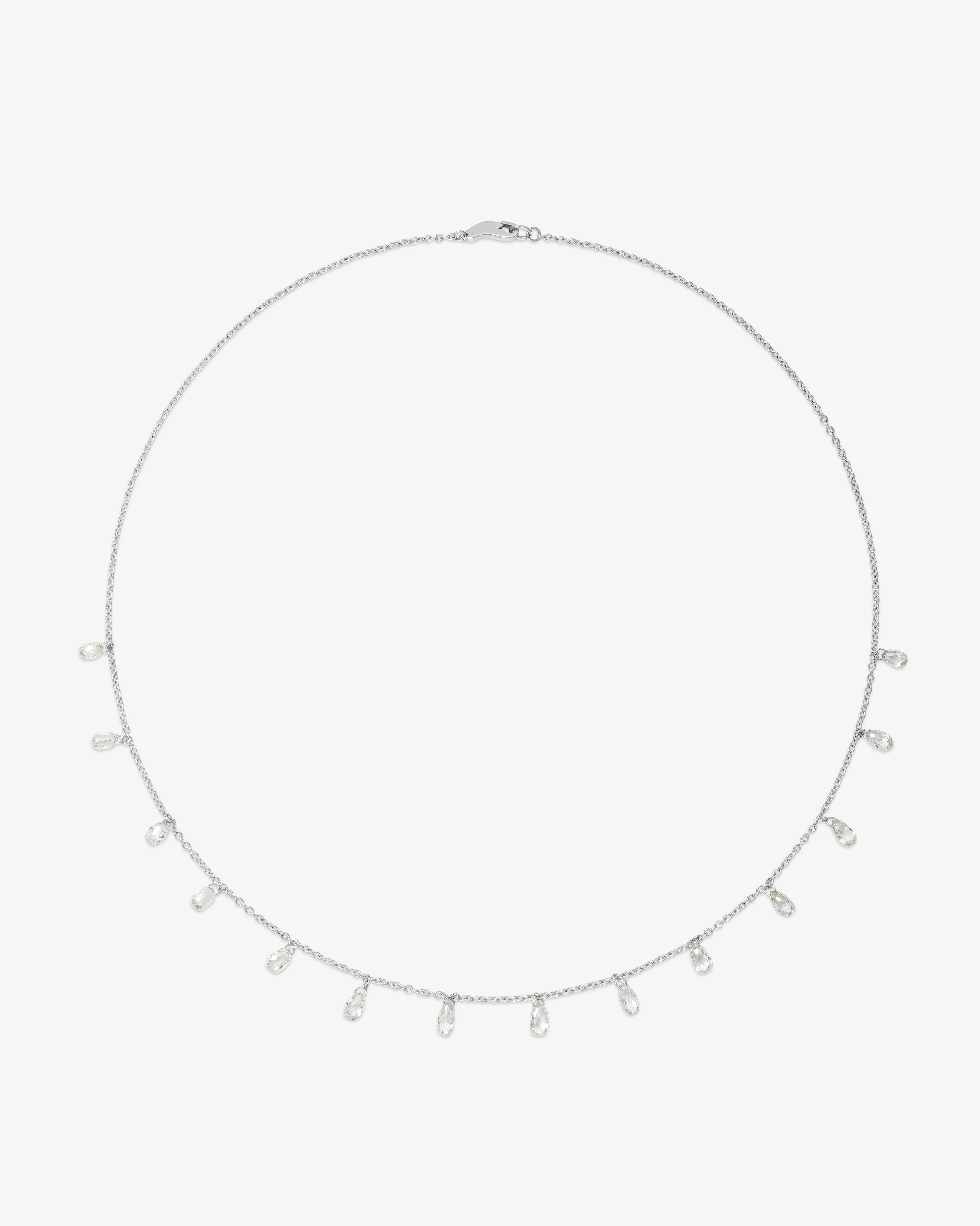 William Welstead - Briolettes Diamond Necklace - (Platinum)