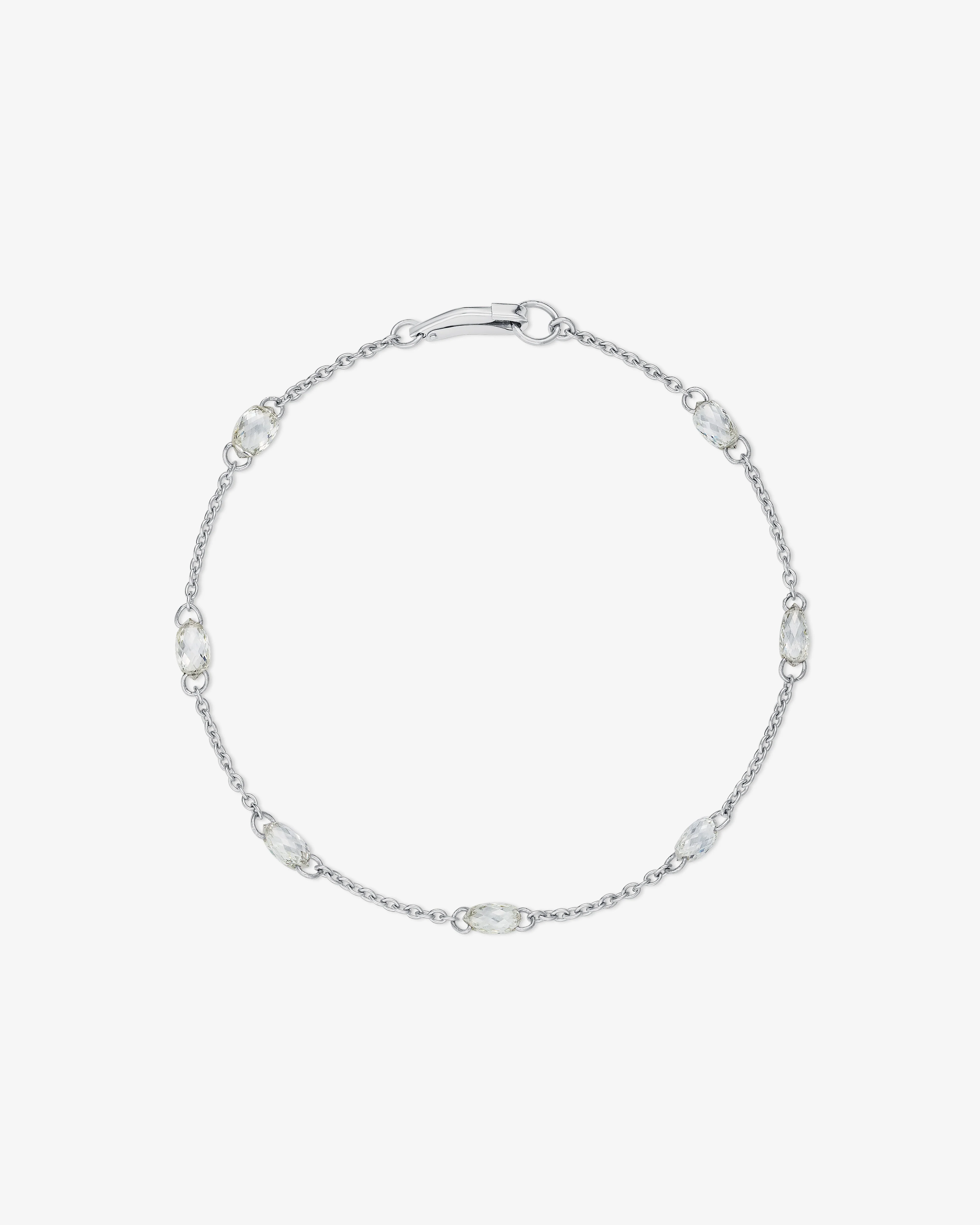 William Welstead - Bracelet with Briolette Diamonds - (Platinum)