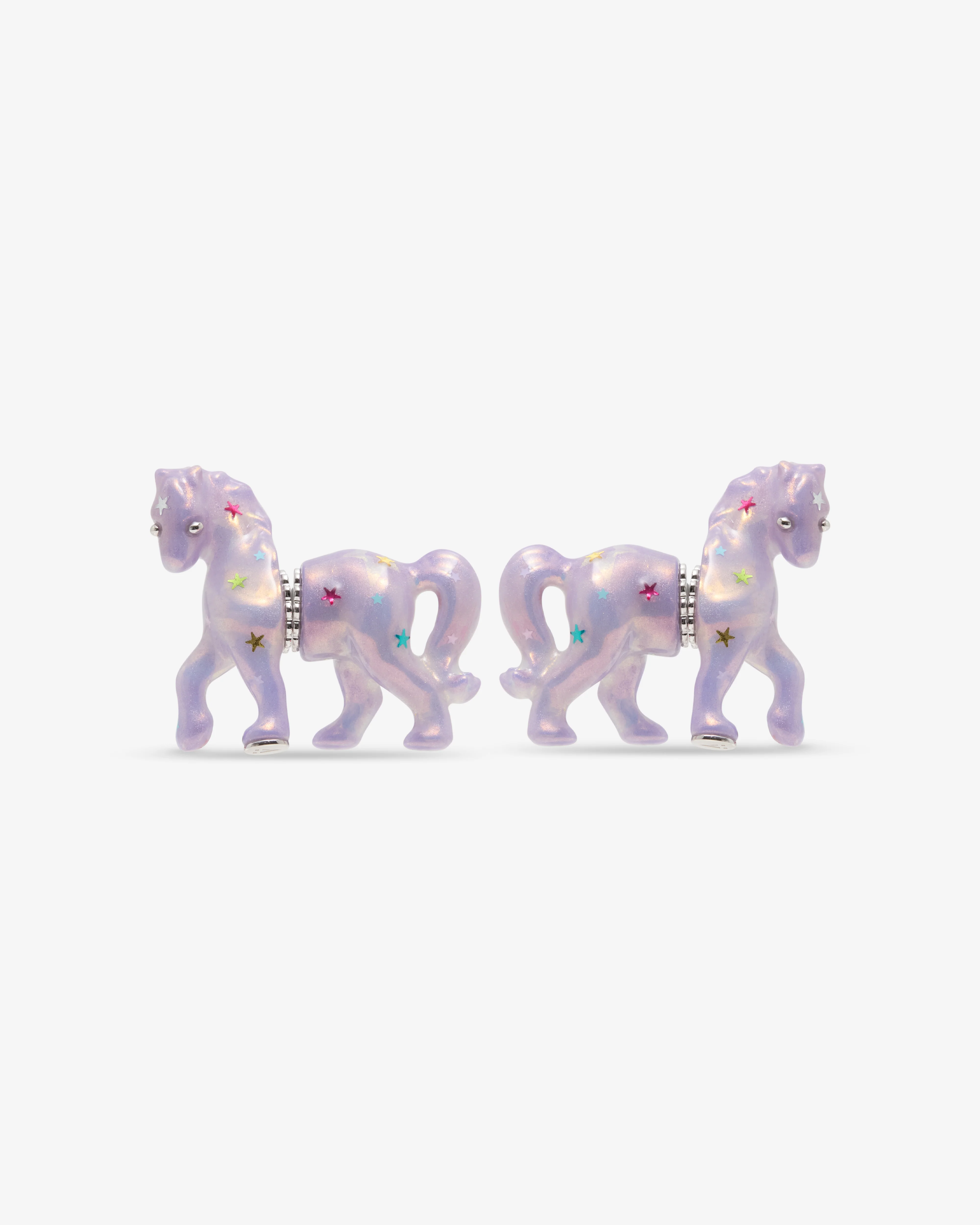 Yvmin - Women's Split Pony Earring - (Puprle)