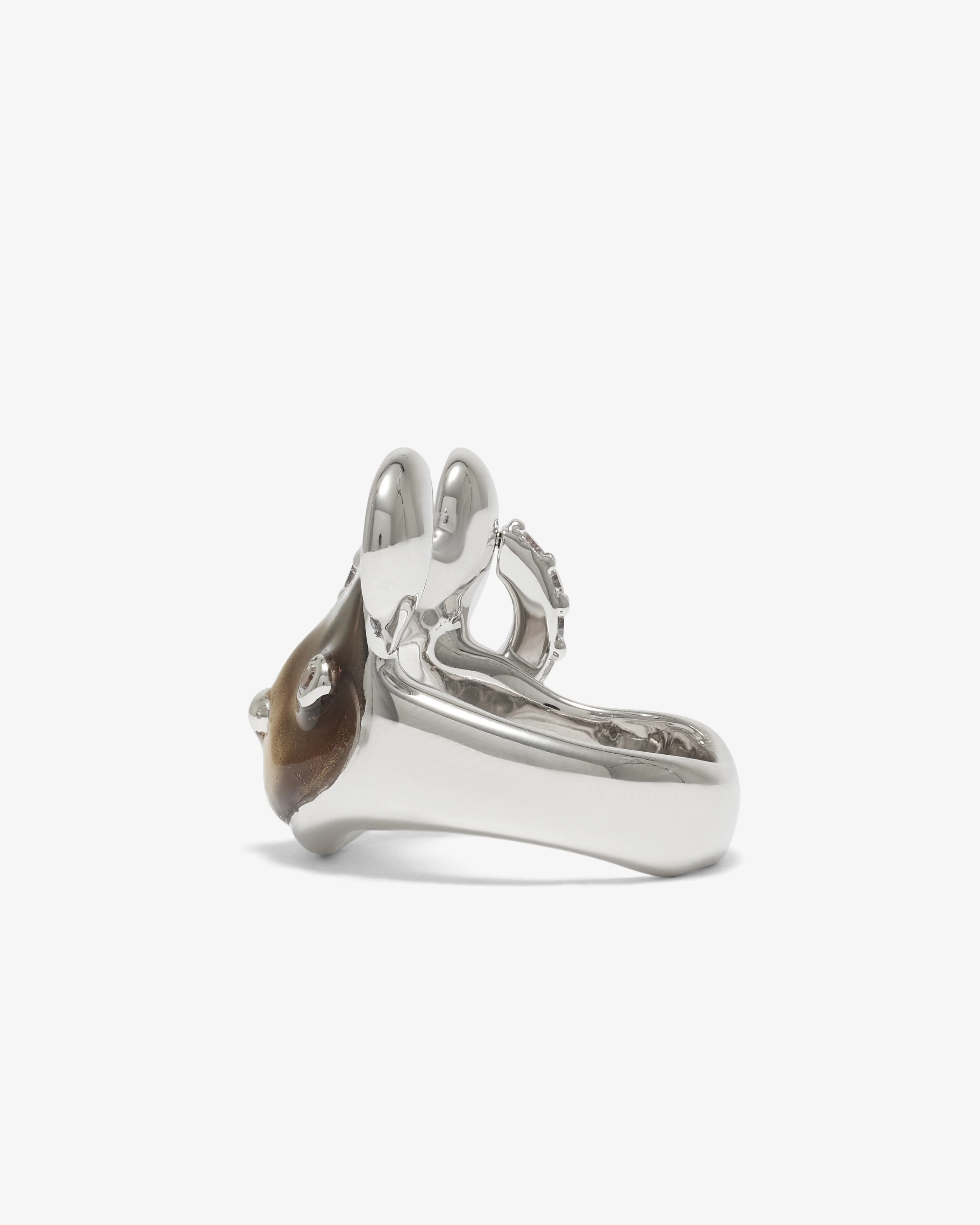 Yvmin - Resin Ugly Bear Ring - (Brown) - Image 2